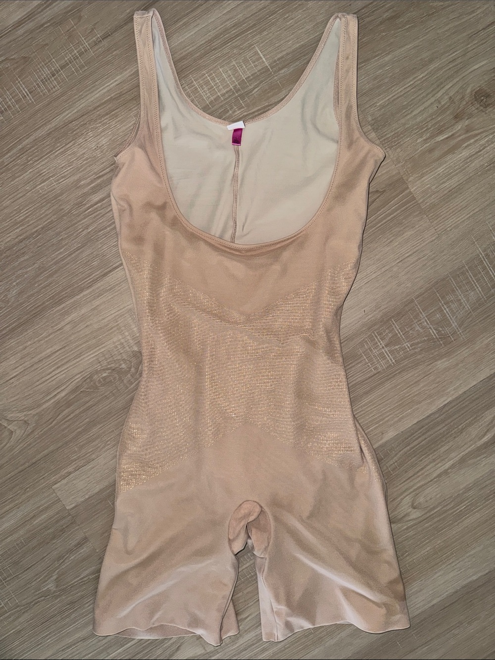 SPANX Star Power Beige Nude Sculpting Bodysuit Size S
